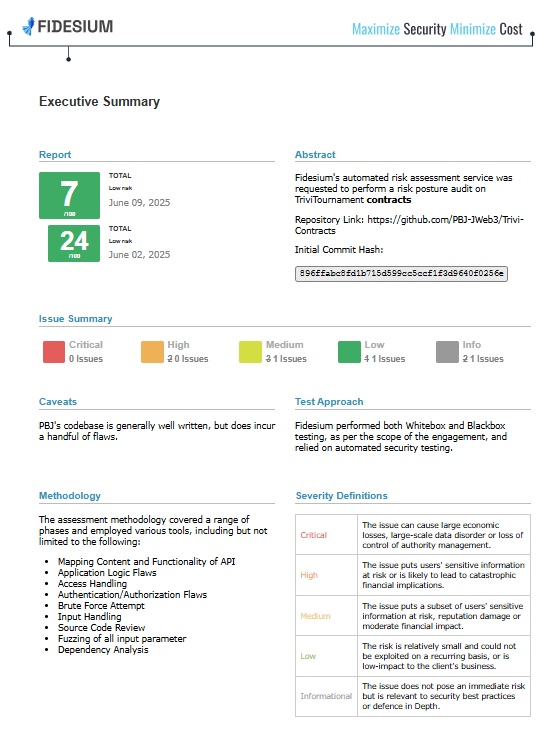 Audit summary
